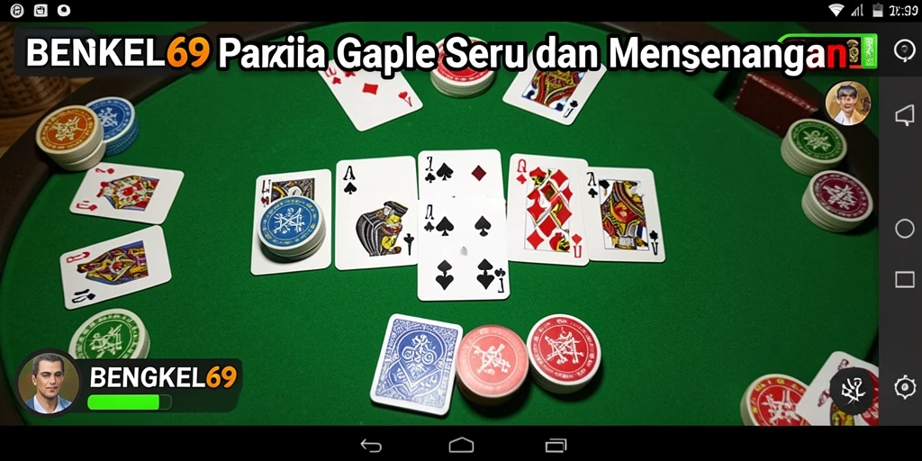 Tampilan gameplay BENGKEL69 saat bermain Gaple yang seru.