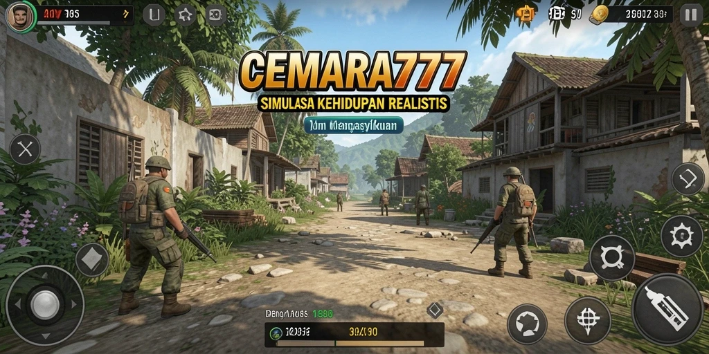 Tampilan gameplay menarik dalam dunia simulasi yang realistis.