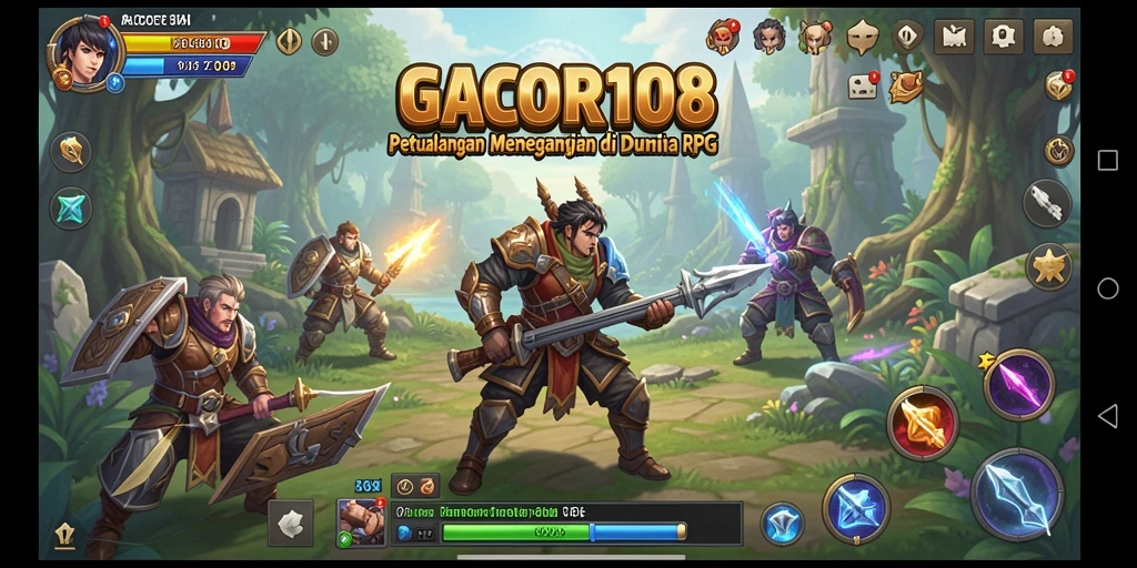 Screenshot permainan GACOR108 dengan aksi bertarung yang mendebarkan.