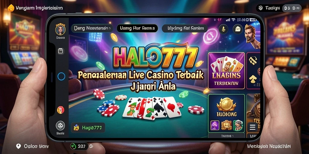 Gameplay menarik dan interaktif dari HALO777 Live Casino.