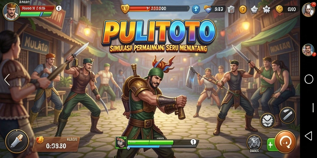 Tangkapan layar dari gameplay PULITOTO menunjukkan simulasi yang seru dan dinamis.