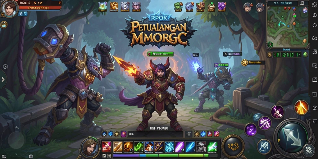 Tampilan gameplay RPOK yang epik dan menakjubkan.